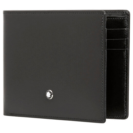 Meisterstuck Leather 6cc Wallet In Black