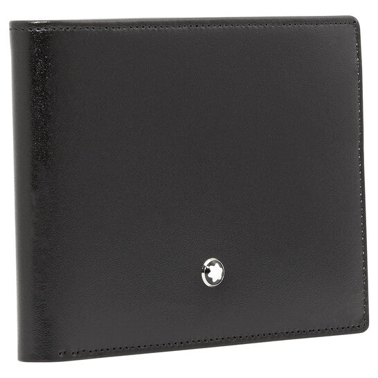 Meisterstuck Leather 6cc Wallet In Black
