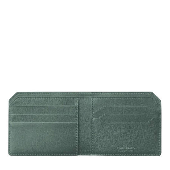 Pewter Leather Soft Wallet 6cc