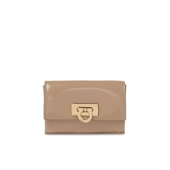 Salvatore Card Case With Gancini Clasp