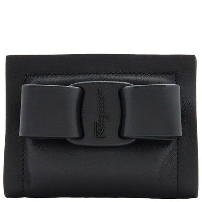 Salvatore Ladies Black Viva Bow Credit Card Holder