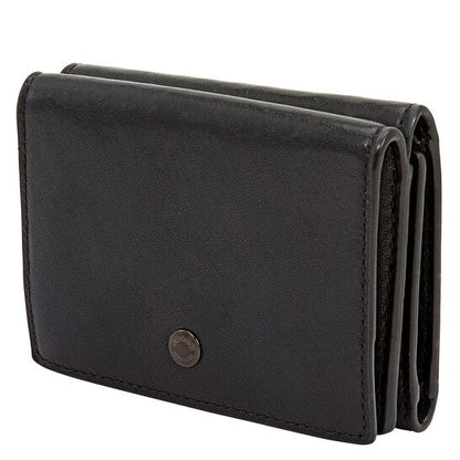 Soft Leather Trifold Origami Coin Wallet